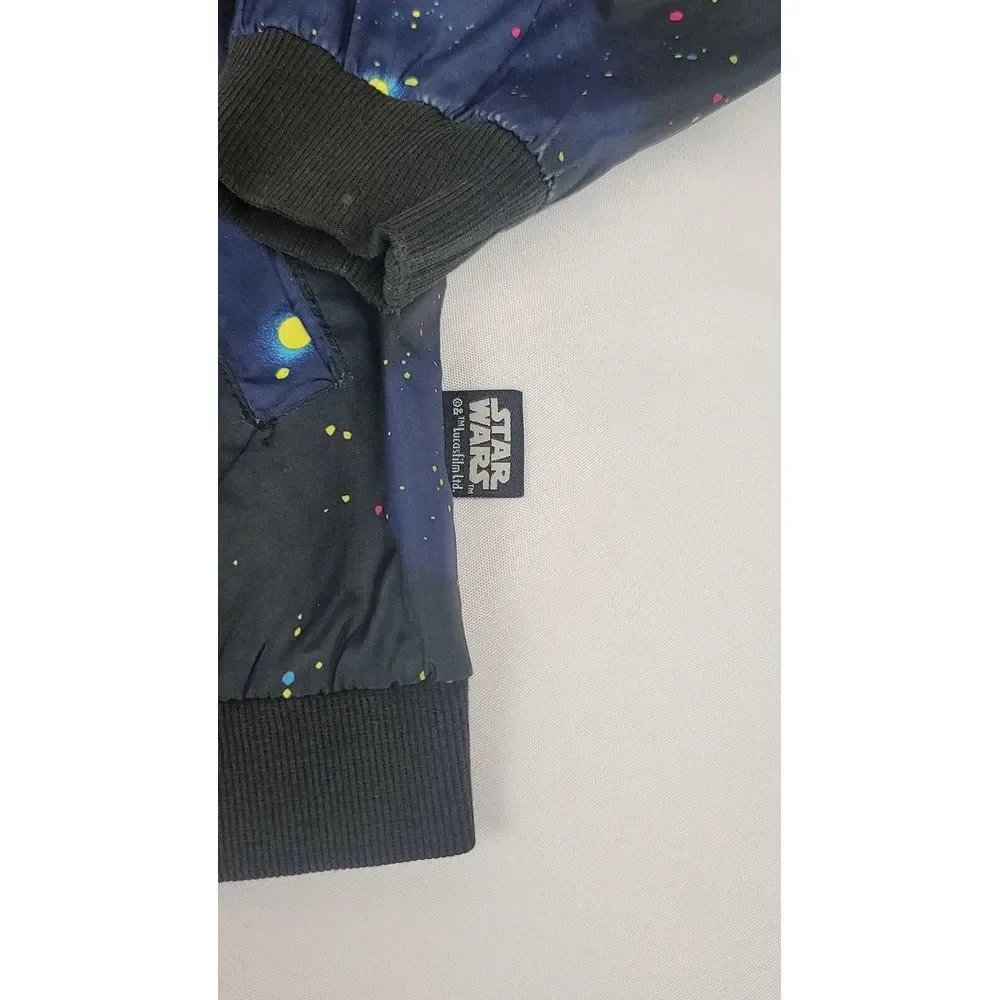 Star‎ Wars Disney Bomber Jacket Girls Size 9/10. Officially Blue Full-Zip.